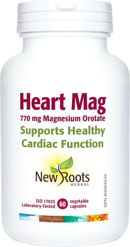 - Heart Mag, 60 Capsules 15-Day Supply - 770Mg Magnesium Orotate for Cardiac Function, Promotes Maintenance of Healthy Muscle Function, Electrolyte Balance, Bone and Teeth Health